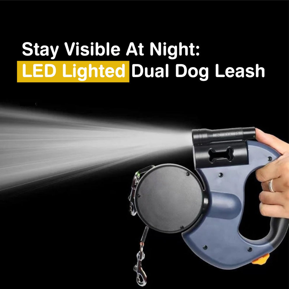 Dual Dog Leash with Tangle-Free Swivel