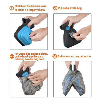 Pet potty picker with Poop Bag Outdoor Cleaner