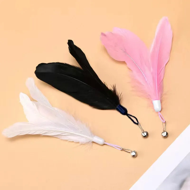 Interactive Cats Toys Feathers Wand